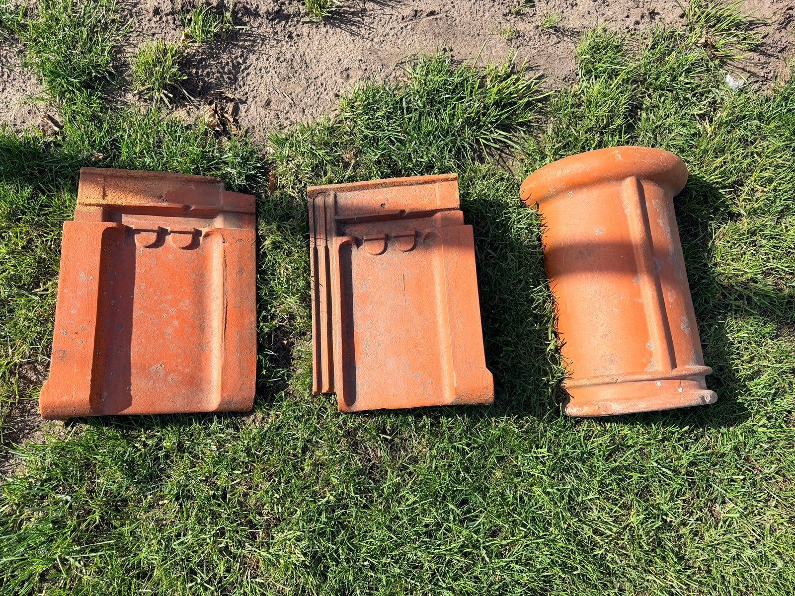 oude dakpannen – recuperatie, Doe-het-zelf en Bouw, Dakpannen en Dakbedekking, Ophalen, Zo goed als nieuw, Rood, Dakpannen