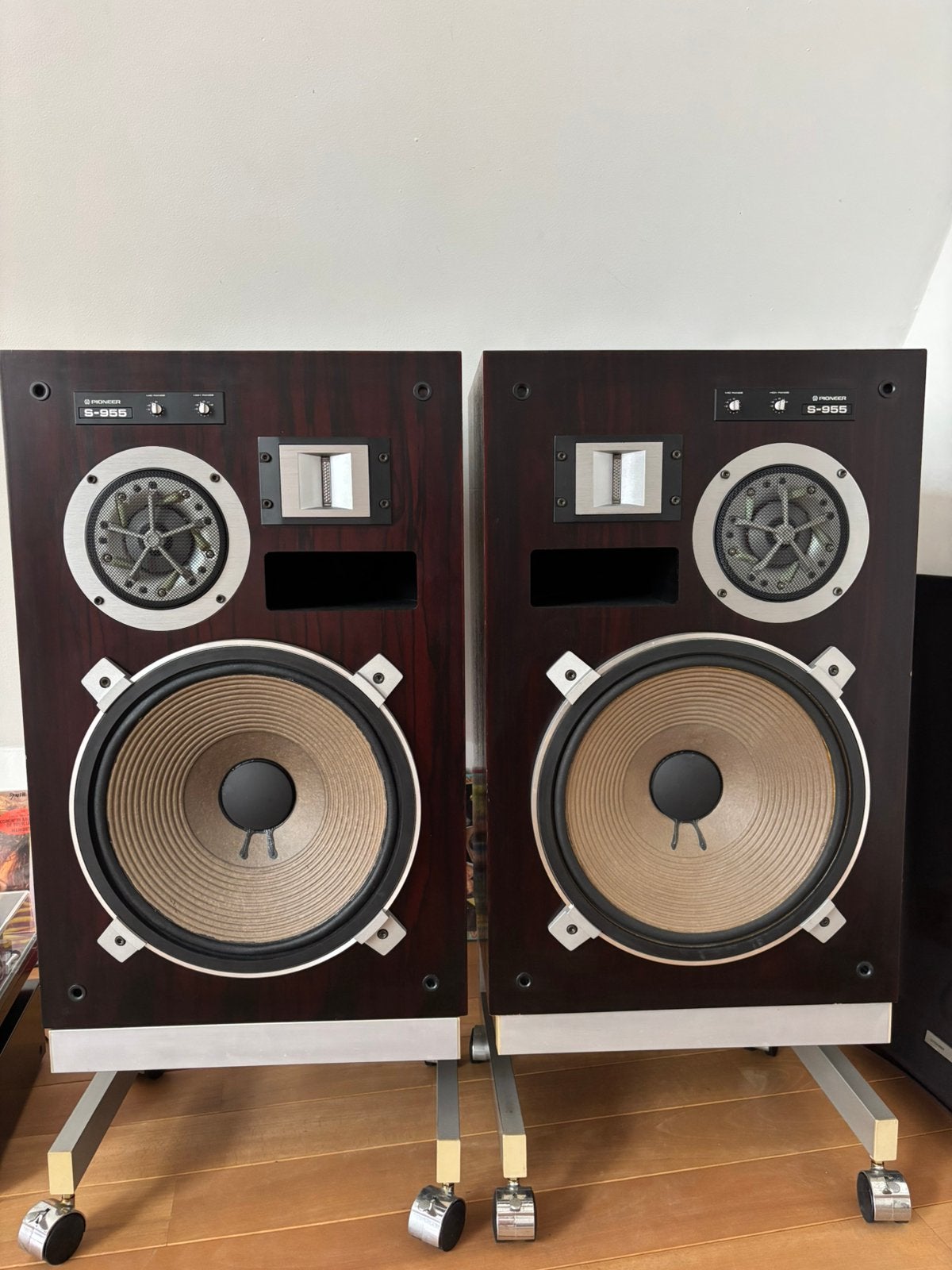 Pioneer S-955 – Vintage Japanese Hi-Fi Speakers, Pair, Audio, Tv en Foto, Luidsprekerboxen, Ophalen, Stereo speakers, Gebruikt