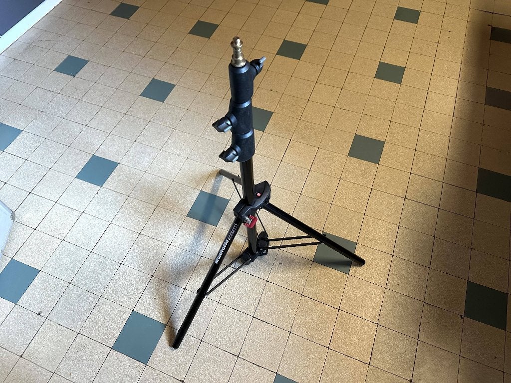 Support d'éclairage Manfrotto 1051BAC, TV, Hi-fi & Vidéo, Pliable, Enlèvement, Utilisé, Manfrotto