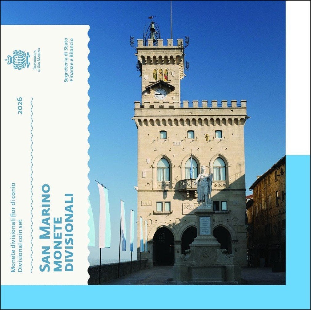 San Marino 2026 - BU set (8 munten), Timbres & Monnaies, Monnaies | Europe | Monnaies euro, Enlèvement ou Envoi, Saint-Marin, Autres valeurs