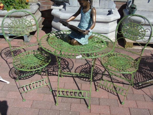 Set de jardin en fer forgé fonte 3 couleurs dispo !, Enlèvement, Neuf