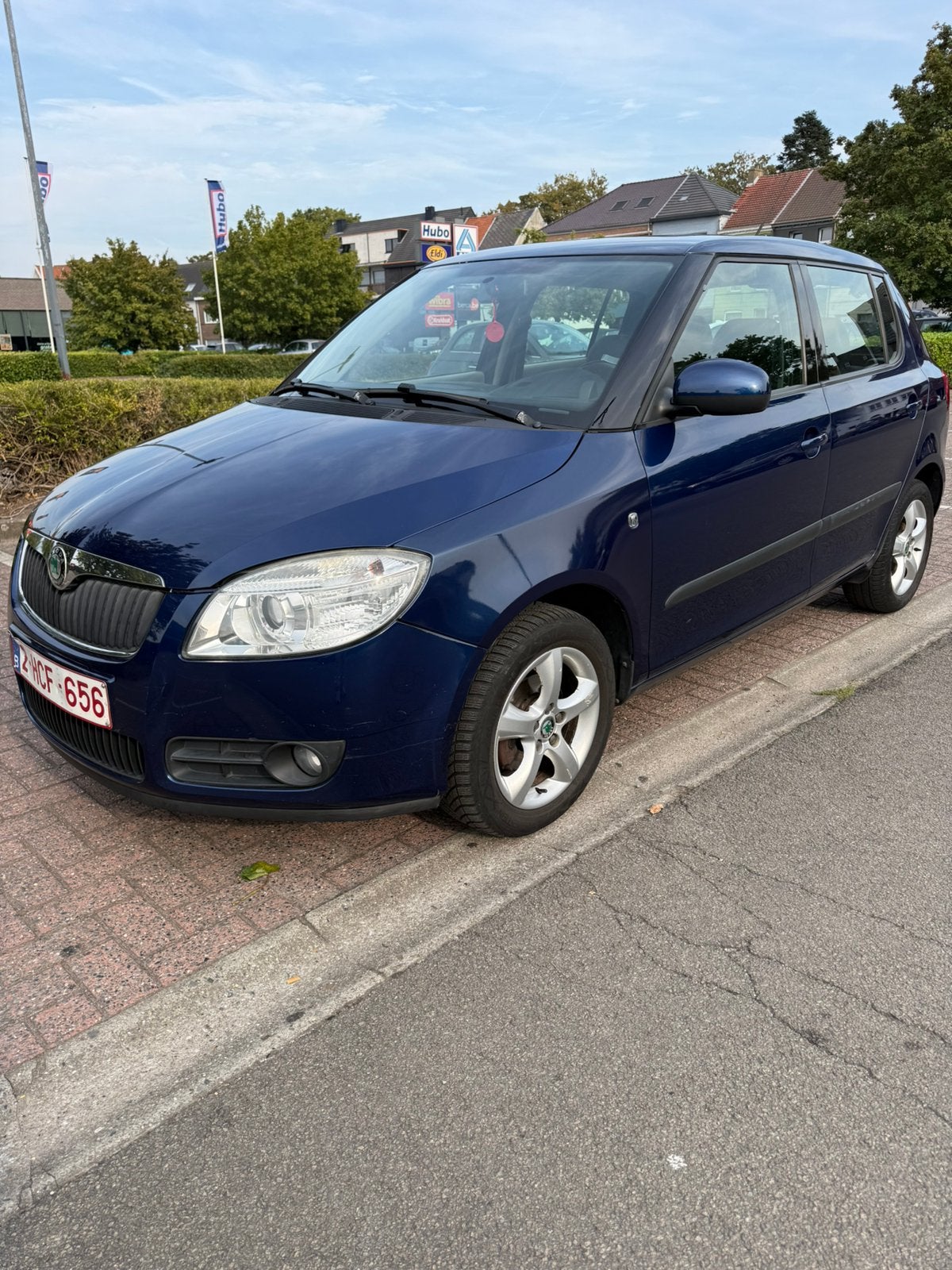 Skoda Fabia 1.2 benzine, Voorwielaandrijving, Dealer onderhouden, Beige, Blauw