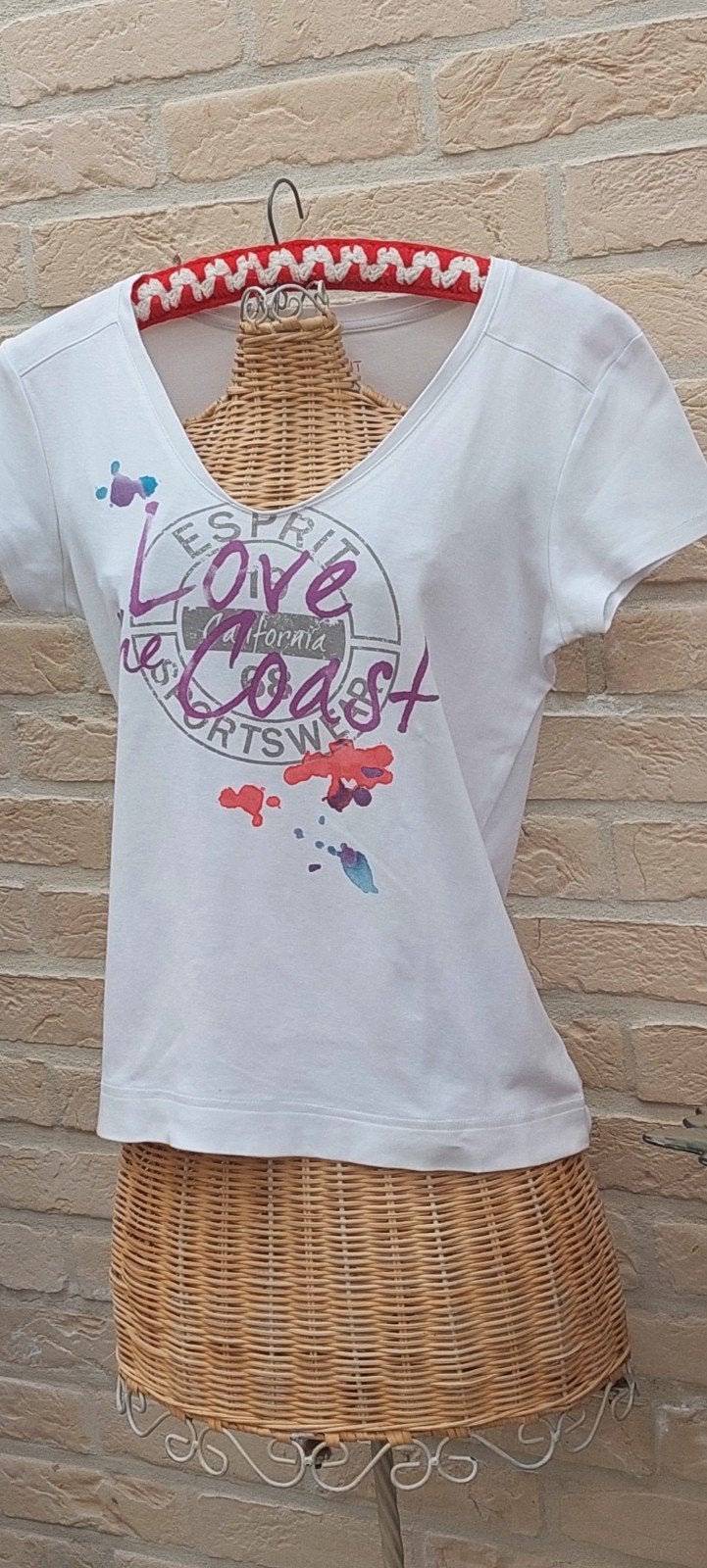 t shirt maat m esprit, Kleding | Dames, T-shirts, Maat 38/40 (M), Wit, Ophalen of Verzenden, Zo goed als nieuw