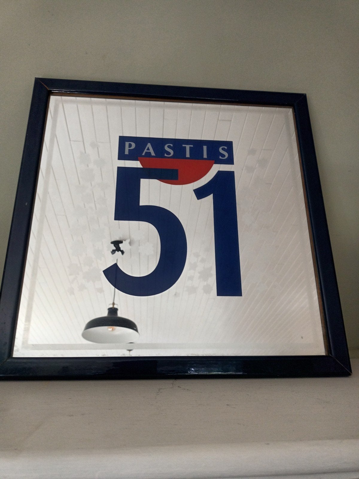Vintage Reclamespiegel Pastis 51, Verzamelen, Ophalen of Verzenden, ##€, ##€, #€€
