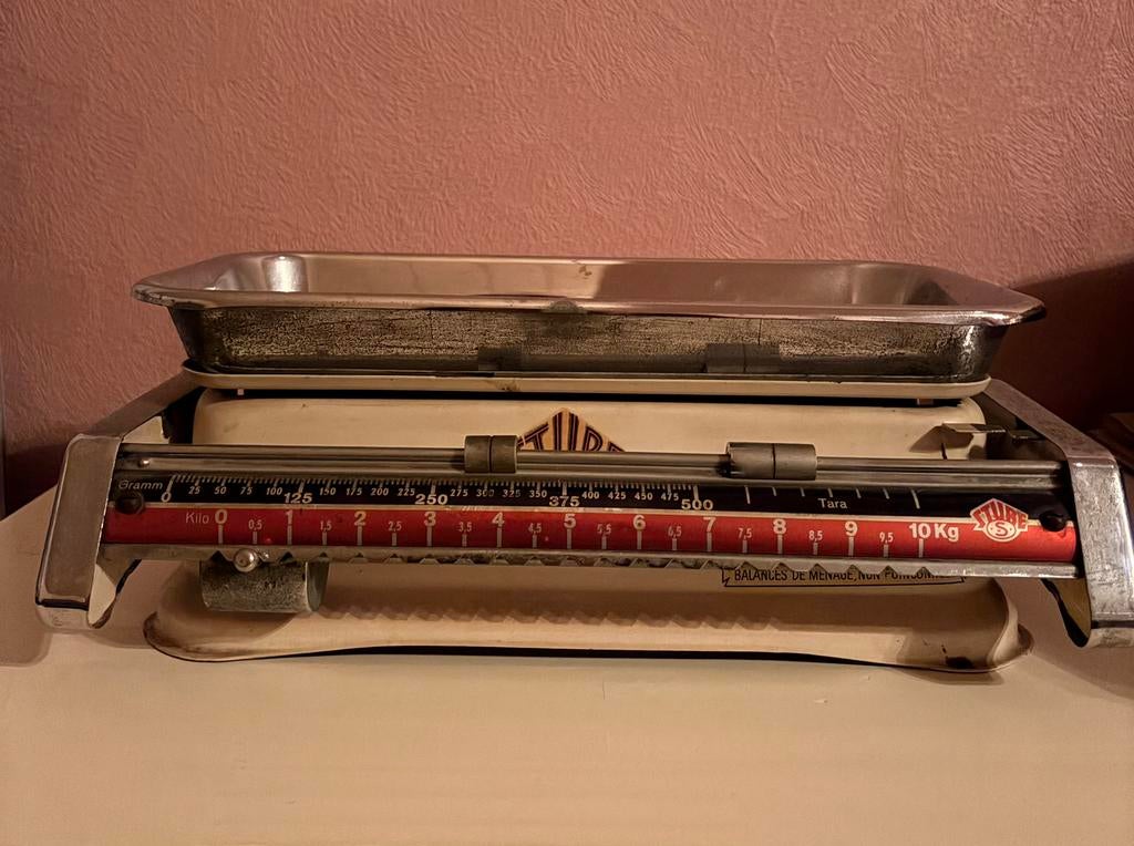 Vintage Tube weegschaal, Elektronische apparatuur, Weegschalen, Ophalen, Gebruikt, Winkelweegschaal