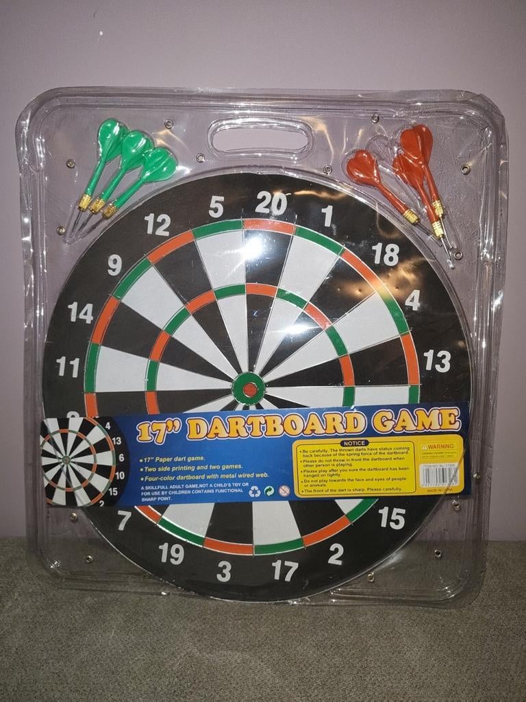 dubbelzijdig dartbord, Enlèvement ou Envoi, Neuf, Cible de fléchettes