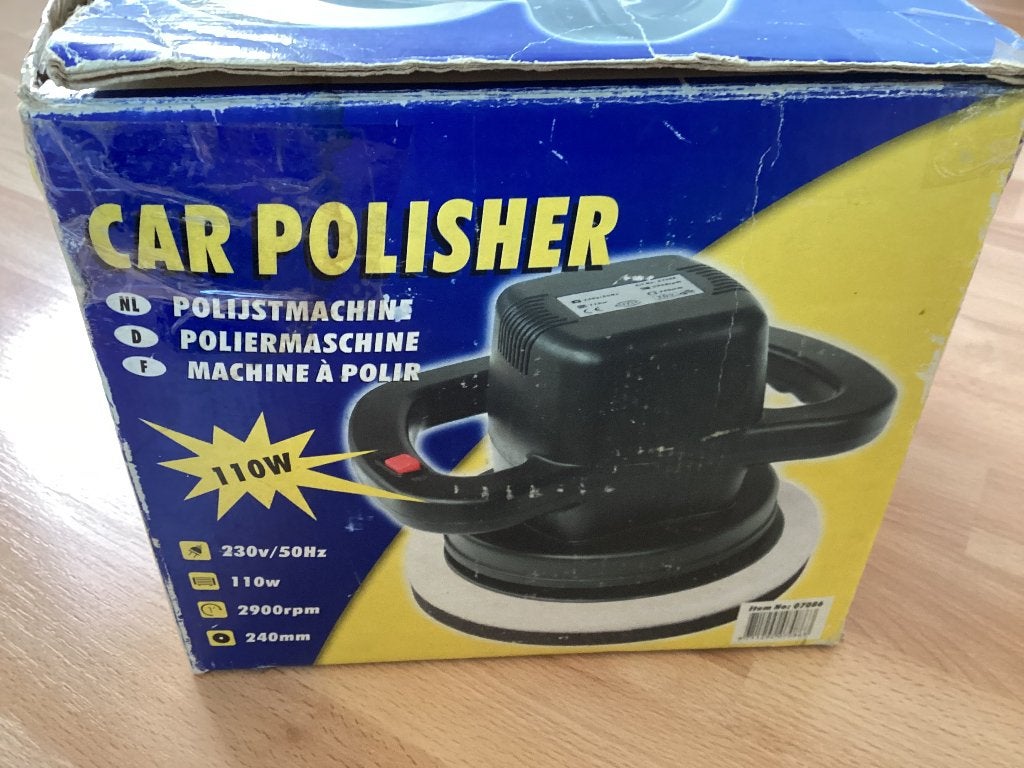 CAR POLISH - Polijstmachine - 110 w - 24 cm diameter, Auto diversen, Onderhoudsmiddelen, Ophalen