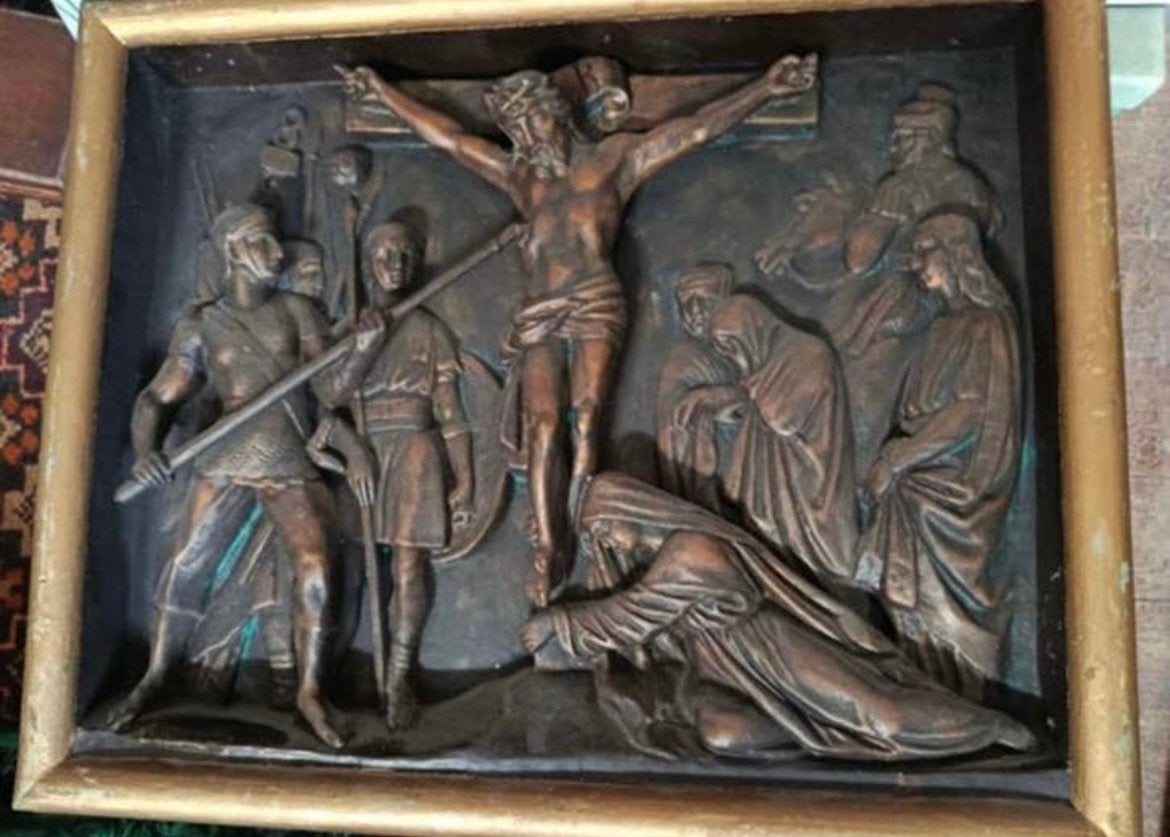 Oude religieuze setting, Antiek en Kunst, Antiek | Religieuze voorwerpen, Ophalen