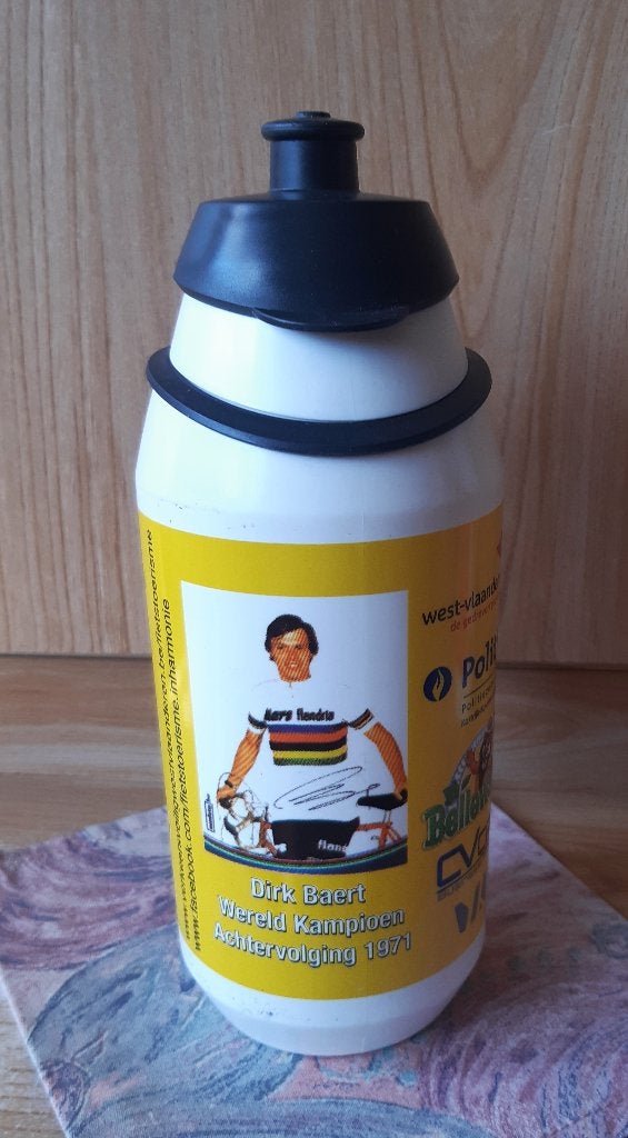 WIELRENNEN CYCLISME DRINKBUS BIDON FOTO DIRK BAERT, Ophalen of Verzenden