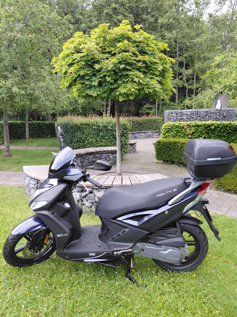 Bromfiets Kymco agility 50 16 + Kleur : Petrol Blue, Vélos & Vélomoteurs, Scooters | Kymco, 49 cm³, Comme neuf, Classe B (45 km/h)