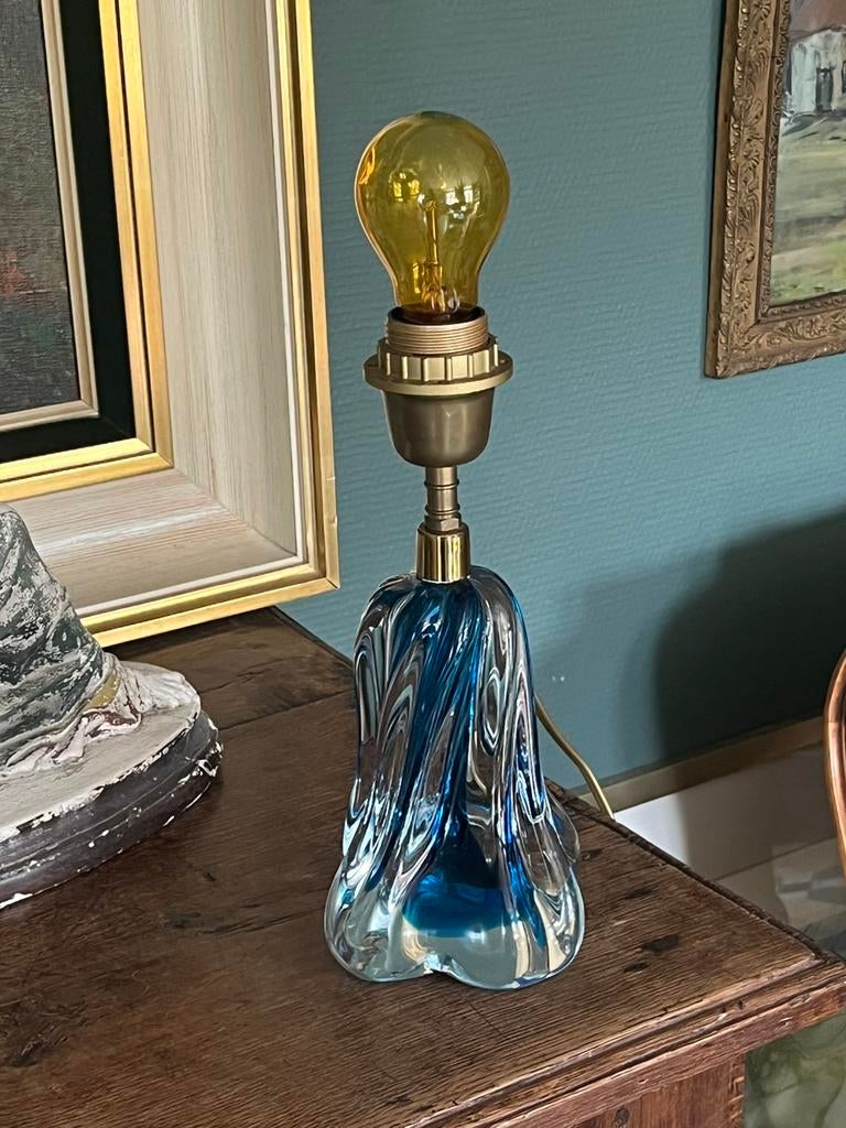 Kastlamp glas Val Saint Lambert, Ophalen, Zo goed als nieuw, Glas