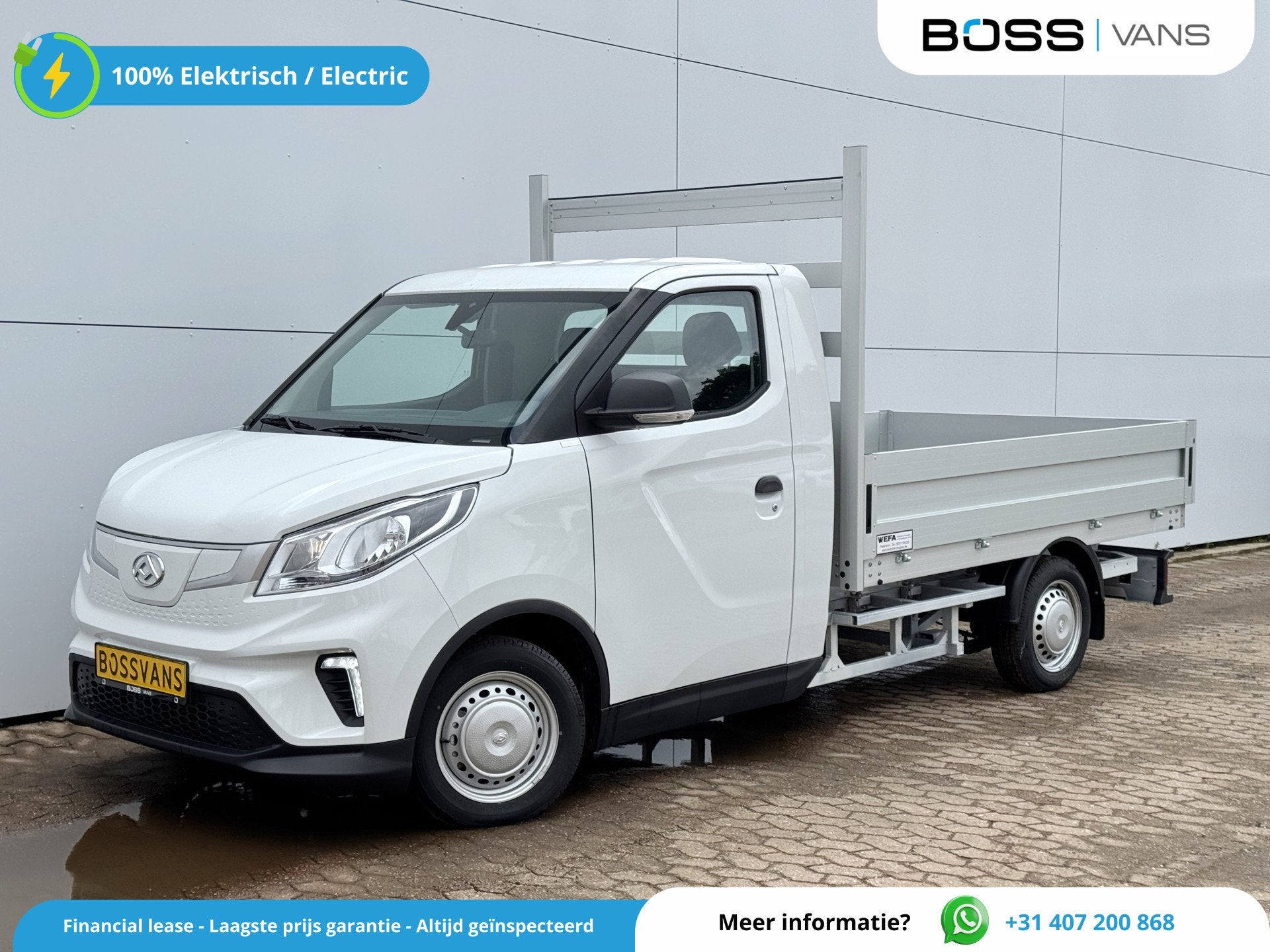Maxus EDELIVER 3 50kWh 122PK Nieuw! Open Laadbak 327km WLTP, Éclairage LED, Achat, Entreprise, 2 places