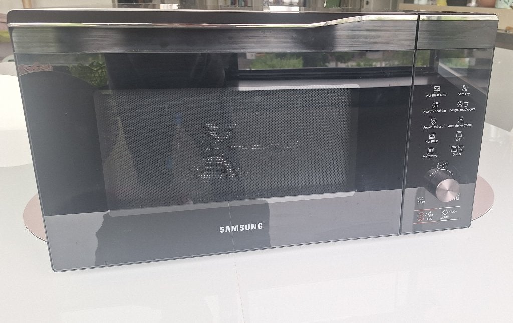 Samsung combi-microgolfoven, Elektronische apparatuur, Microgolfovens, Ophalen, Gebruikt, Hete lucht, Draaiplateau