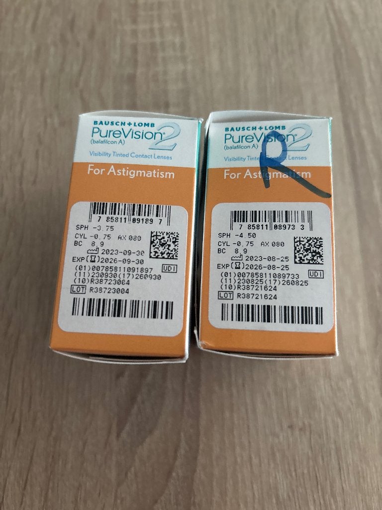 Contactlenzen Purevision 2, Verzenden
