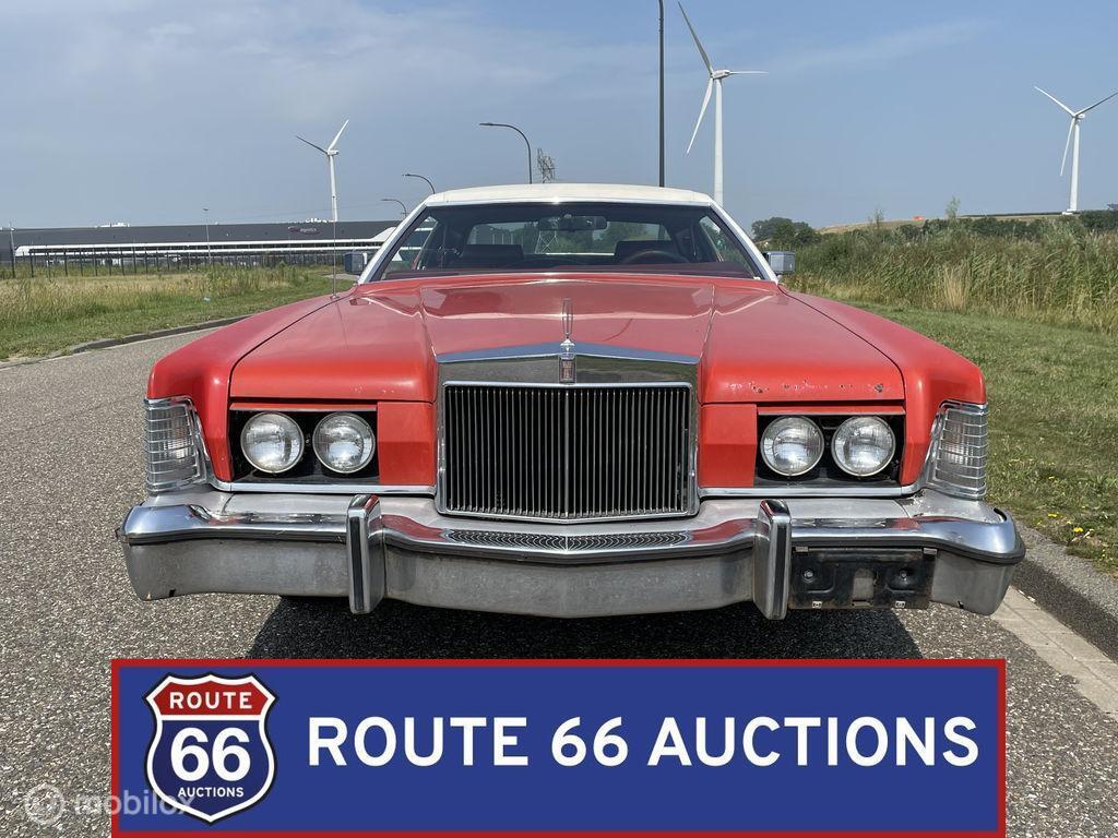 Lincoln Continental Mark IV | 1974 | Route 66 Auctions, Auto's, Oldtimers, Zwart, Bedrijf, Handgeschakeld, Overige carrosserie