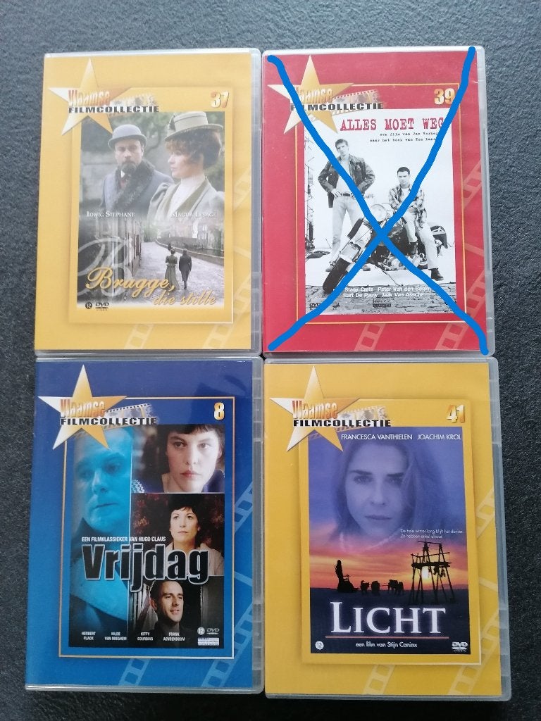 3 X DVD Vlaamse film, Cd's en Dvd's, Ophalen of Verzenden, Zo goed als nieuw, Film