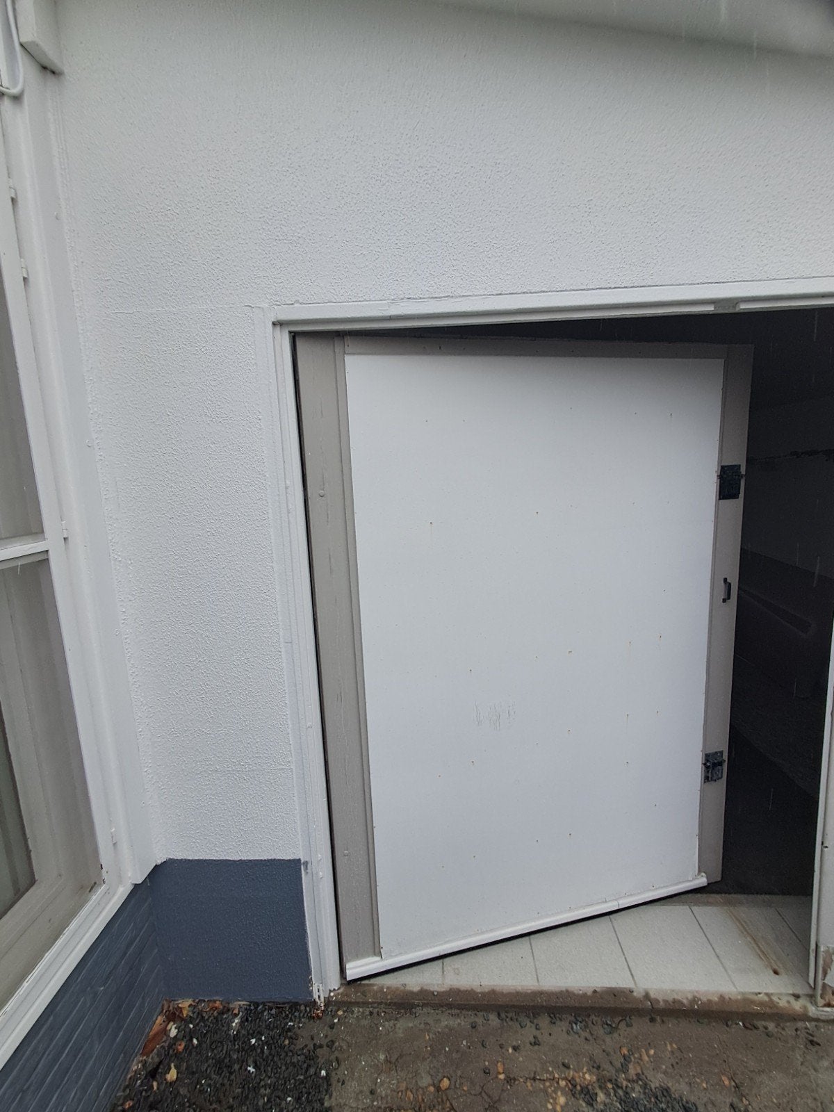 Garagepoort, Ophalen, Gebruikt, 150 tot 200 cm, Hout