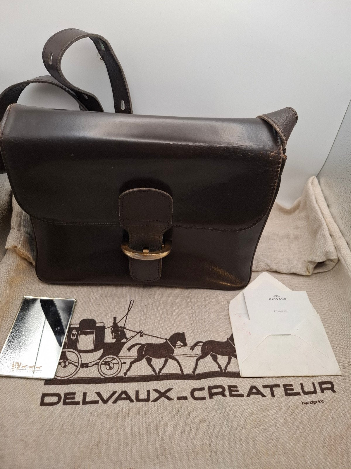 DELVAUX Brilliant Baudrier, Handtassen en Accessoires, Ophalen of Verzenden, Schoudertas