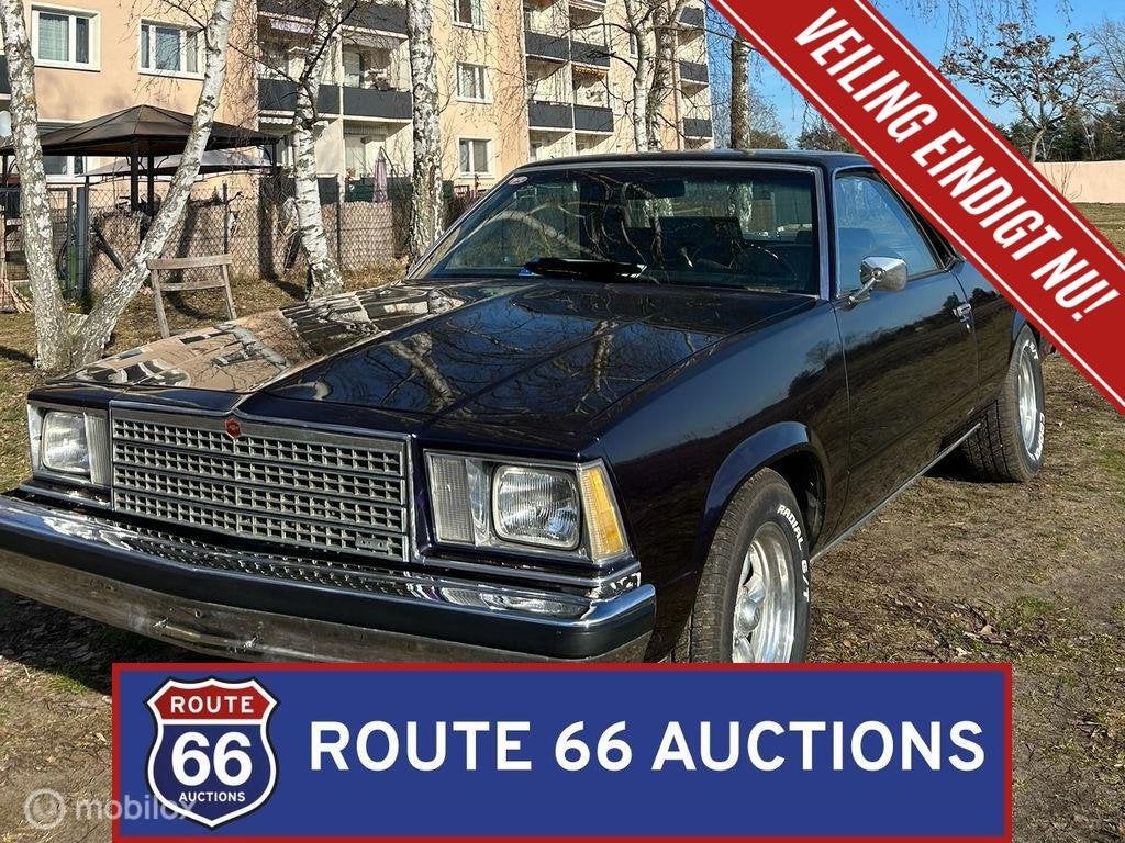 Chevrolet El Camino | 1979 | Route 66 Auctions, Auto's, Chevrolet, Zwart, Bedrijf, Handgeschakeld