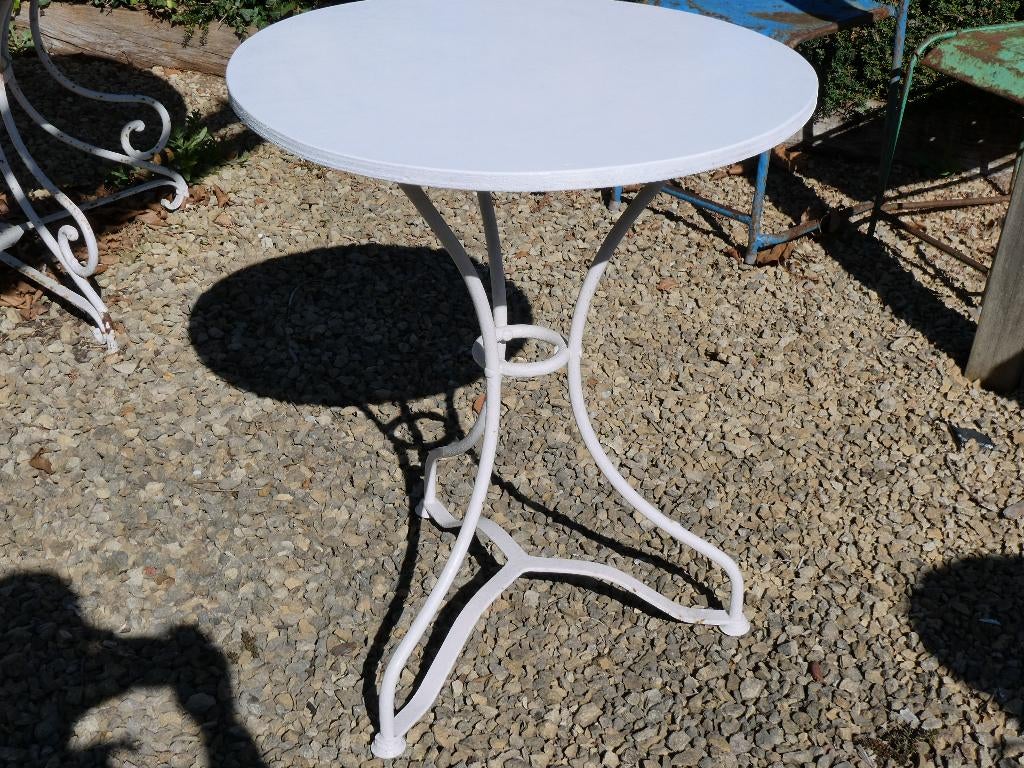 bistro tafeltje, Jardin & Terrasse, Tables de jardin, Enlèvement, Utilisé, Rond, Métal