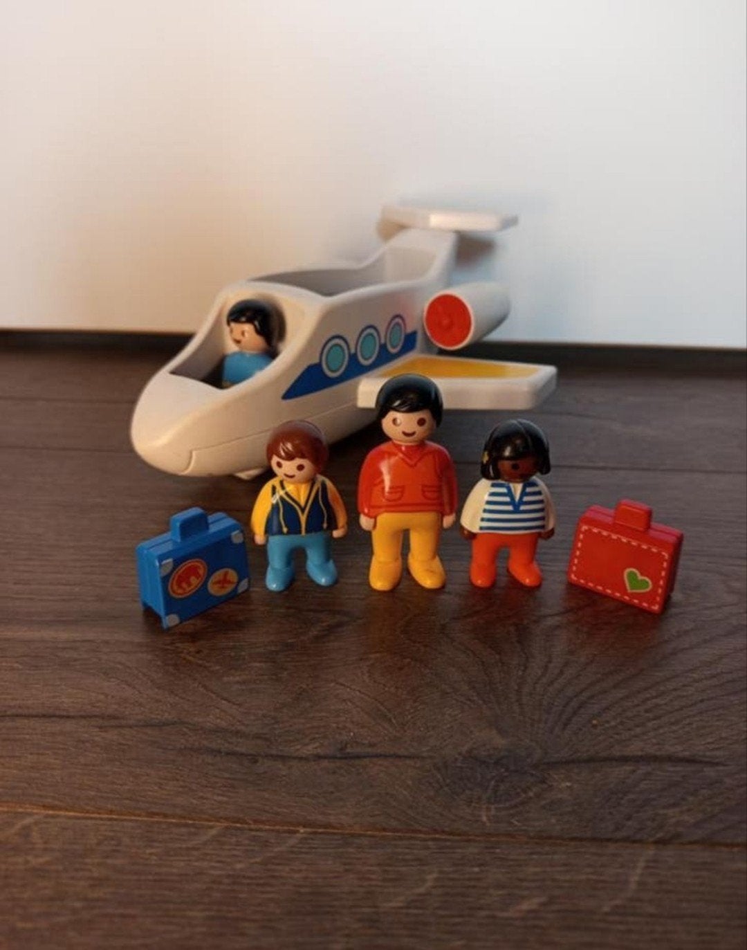Playmobil Vliegtuig + Brommer, Ophalen, Zo goed als nieuw, Complete set