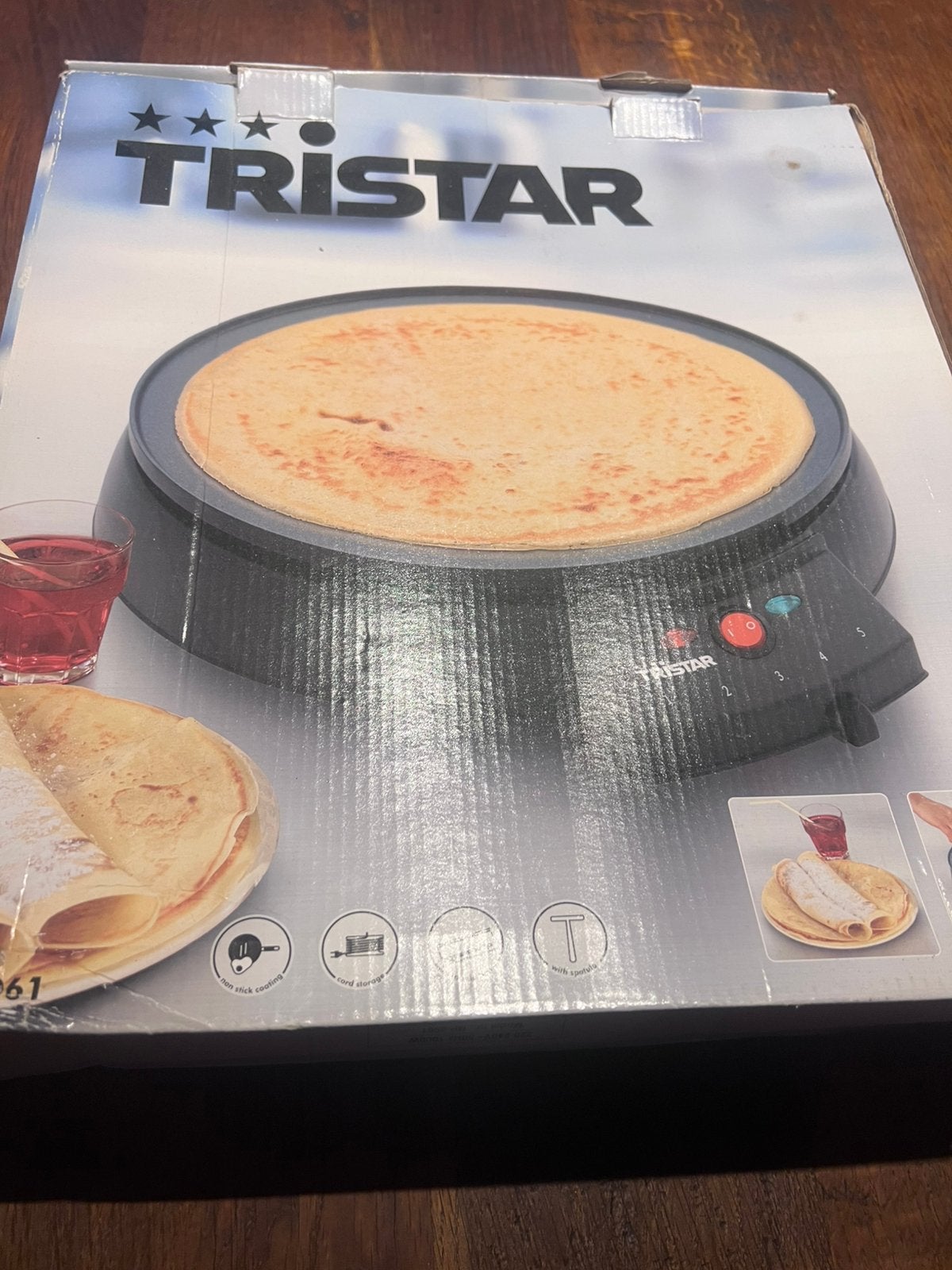 Crêpière  Tristar. Etat neuf, Enlèvement ou Envoi, Comme neuf