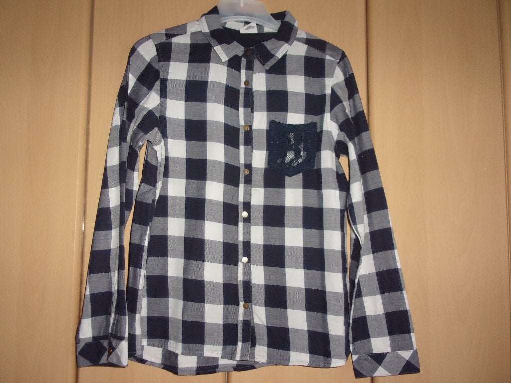 Houthakkerbloesje. Maat 146, Kinderen en Baby's, Meisje, Overhemd of Blouse, JBC, Ophalen of Verzenden