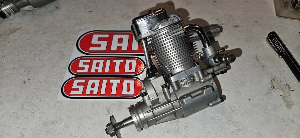 Saito FA 65 four stroke 10,6 cc, Ophalen of Verzenden, Gebruikt, Nitro, RTF (Ready to Fly)
