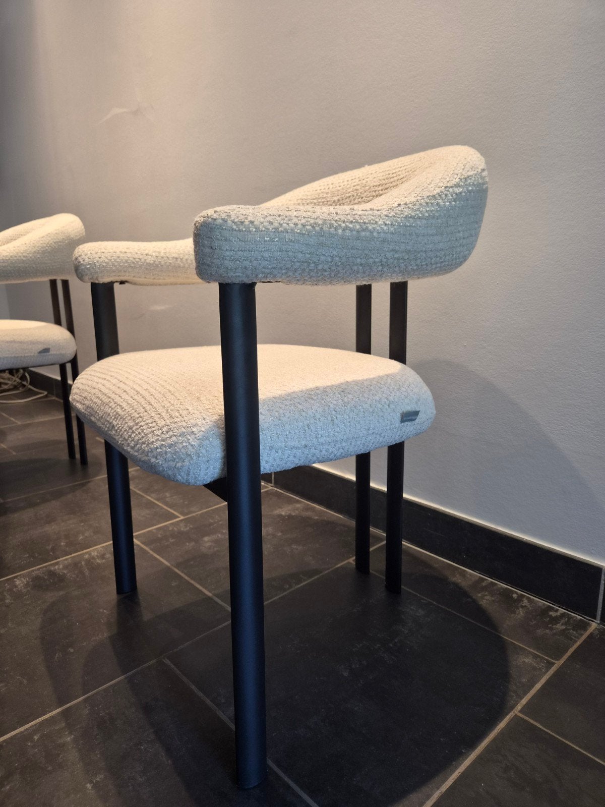 Keramisch tafel ovaal wit + stoelen, Ophalen, Ovaal
