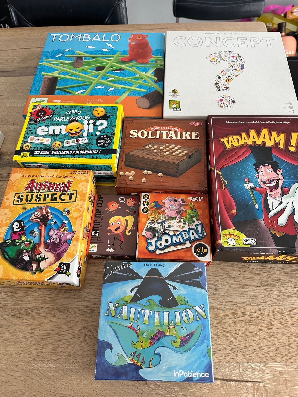Affaire! Un lot de 9 jeux de société comme neuf!, Enlèvement, Comme neuf