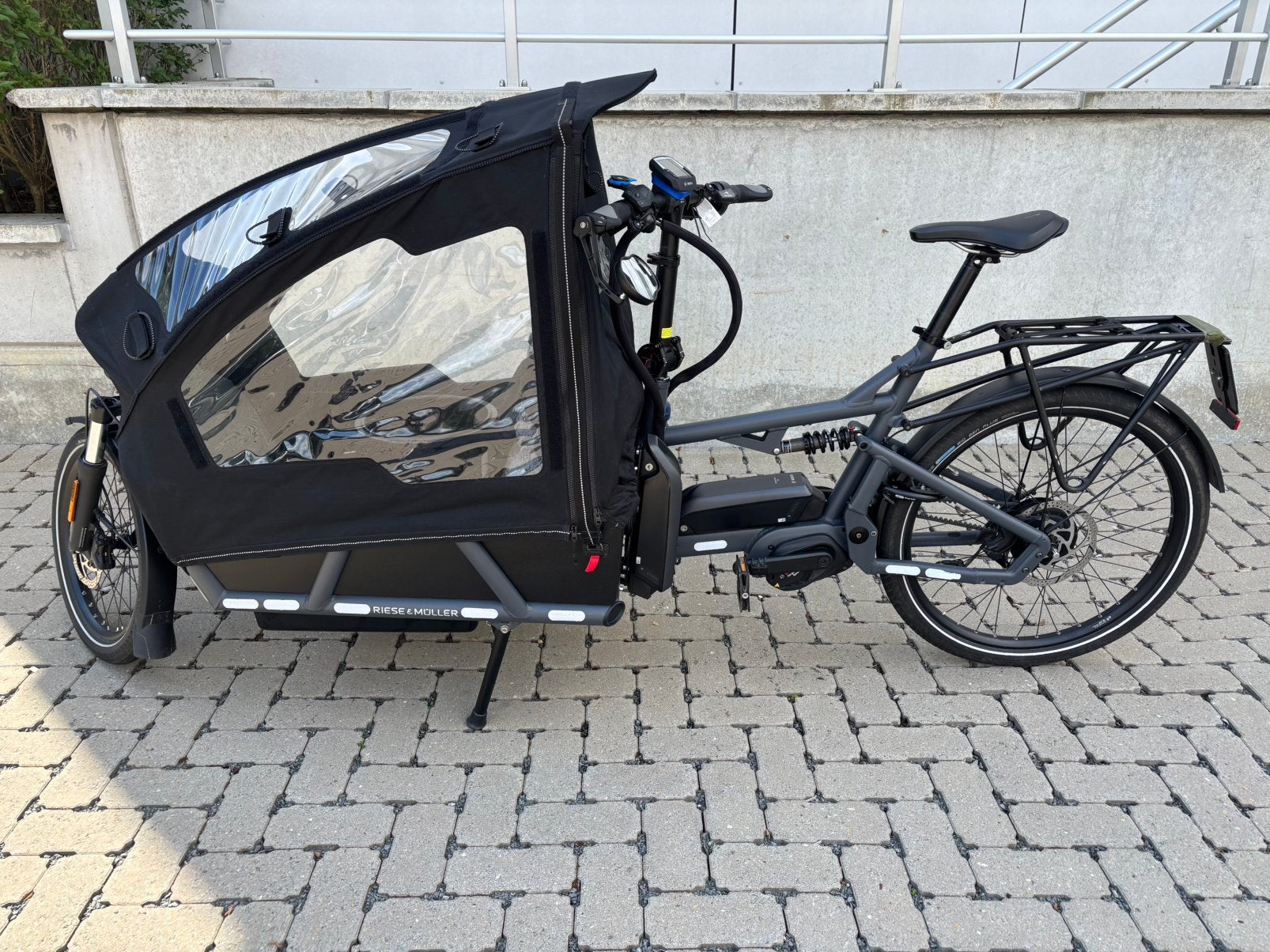 Riese & Müller Load 75 Vario HS (45 km/u) Slechts 3.200 km, Vélos & Vélomoteurs, Vélos | Vélos avec bac, Comme neuf, Fietsfabriek