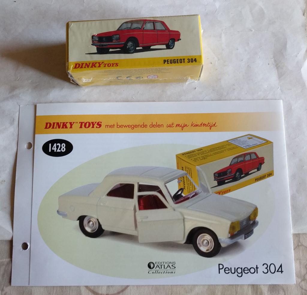 Atlas Dinky Toys Peugeot 304, Enlèvement ou Envoi, Comme neuf, Voiture, Dinky Toys