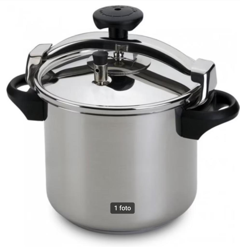 snelkookpan 10 liter, Kookpan of Snelkookpan, Gebruikt, Aluminium, Ophalen of Verzenden