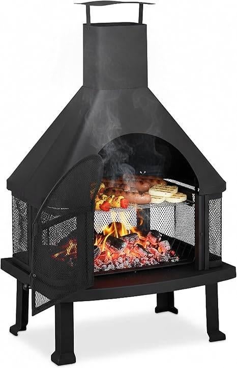 Terraskachel met barbecue | GRATIS LEVERING, Tuin en Terras, Tuinhaarden, Nieuw, Verzenden