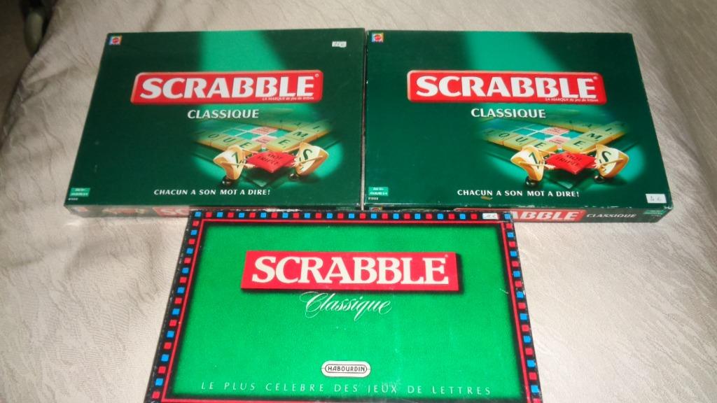 SCRABBLE, Trois ou quatre joueurs, Enlèvement ou Envoi, Comme neuf