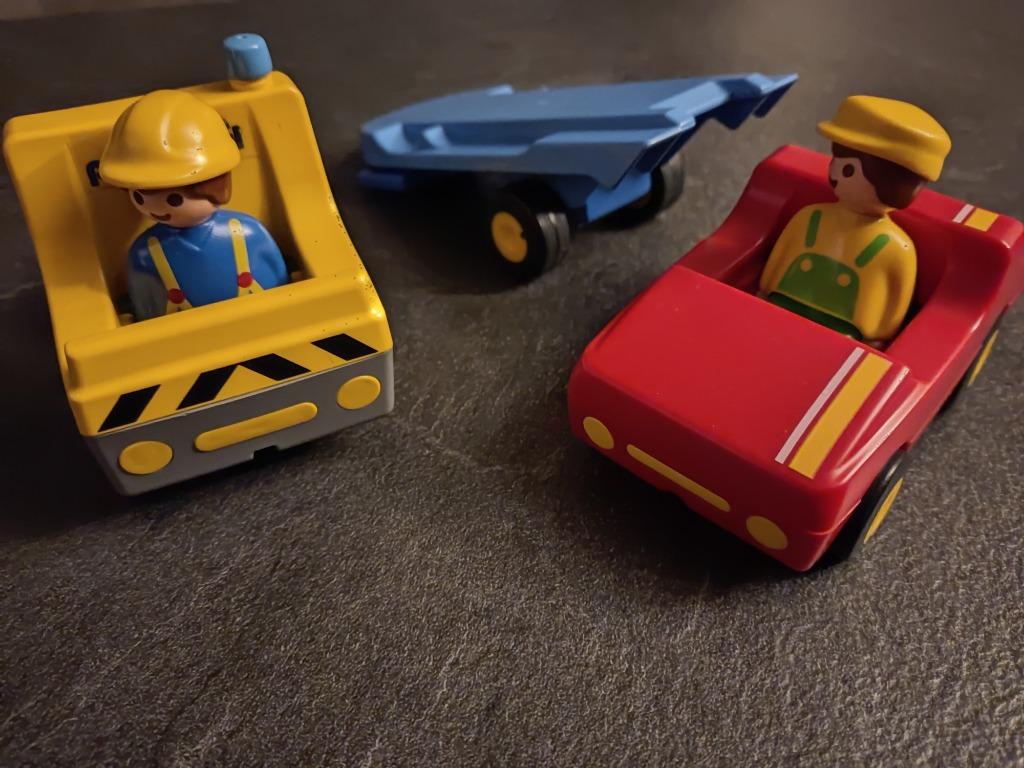 Playmobil123 Camion met aanhanger en auto Vintage, Ophalen