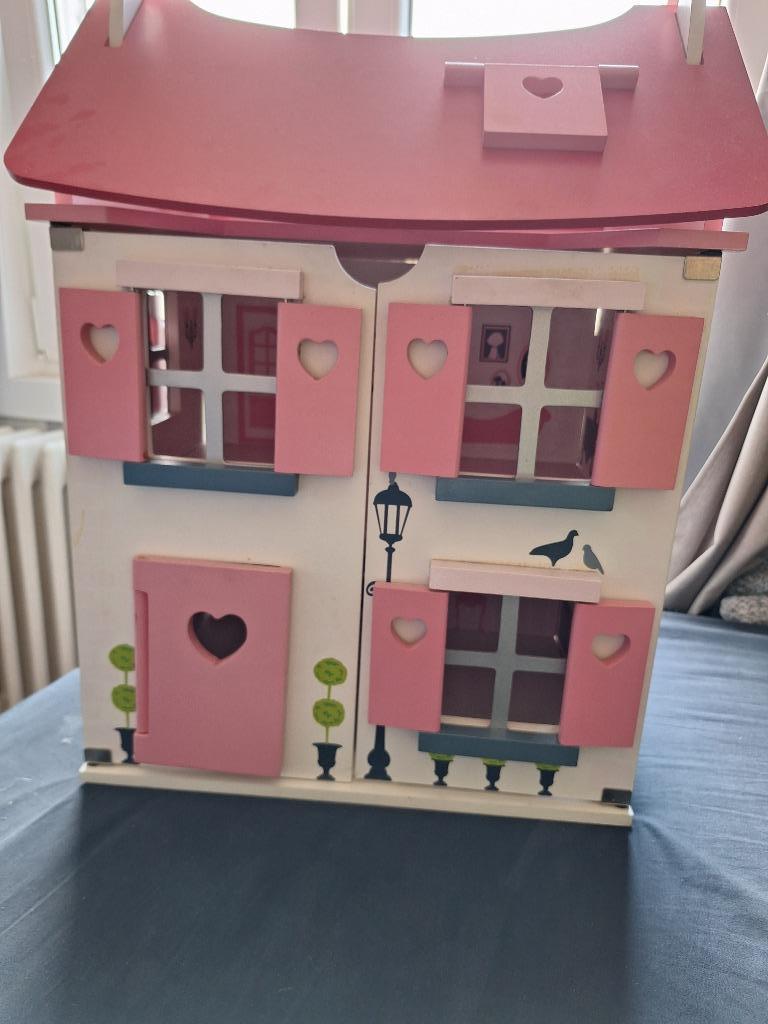 Houten poppenhuis, Enlèvement, Comme neuf, Maison de poupées