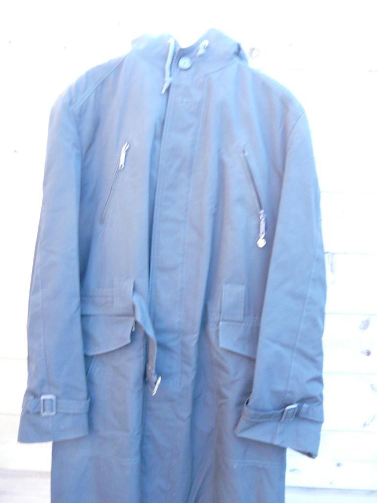 Warme , donkerblauwe, winter regenjas/parka  voor heren., Ophalen, Brandt, Gedragen, Maat 48/50 (M)