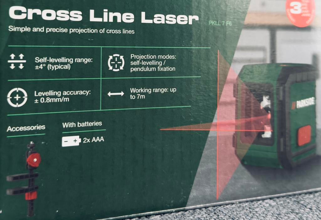 niveau laser en croix neuf avec pied, Enlèvement ou Envoi, Neuf