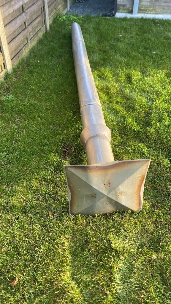 Enkelwandige inox kachelbuis., Ophalen