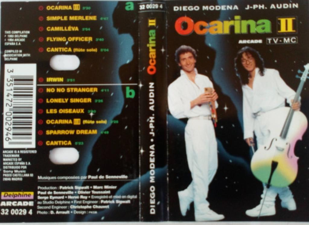 Diego Modena - Ocarina II ( Cassettebandje ), Wereldmuziek, 1 bandje, Ophalen of Verzenden, Zo goed als nieuw