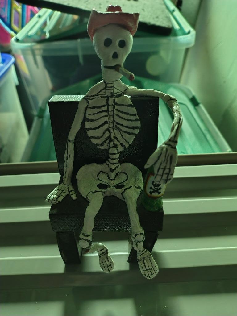 handgemaakte kunst pop in stoel uit Mexico halloween, Hobby en Vrije tijd, Ophalen, Nieuw, Versiering