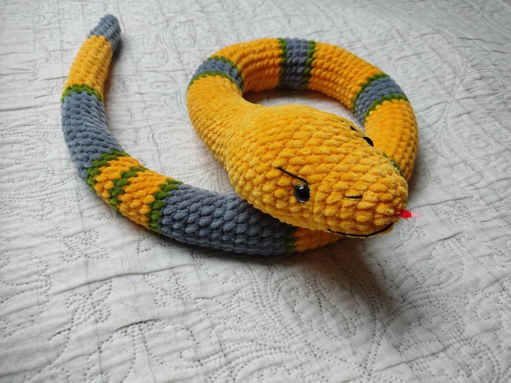 Symbole de 2025. Serpent arboricole,jouet au crochet, Enlèvement, Neuf, Autres types