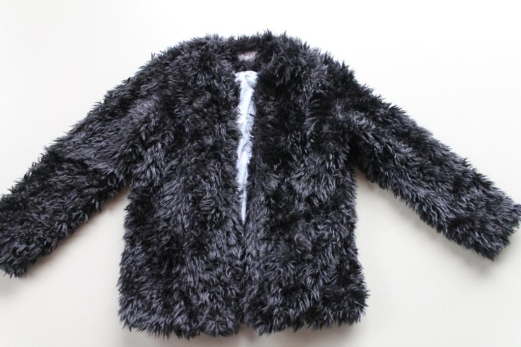ZGAN diepzwarte faux fur jas Zadig & Voltaire mt S, Kleding | Dames, Zadig & Voltaire, Verzenden, Zwart, Zo goed als nieuw