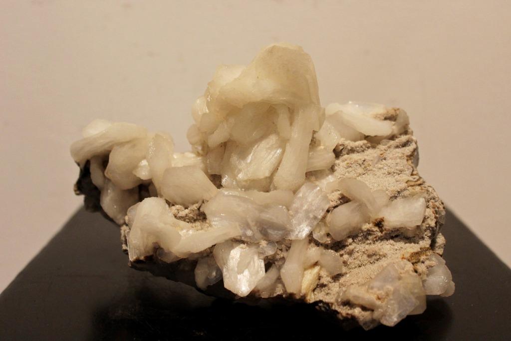 STILBIET met CALCIET uit India XL, Ophalen of Verzenden, Mineraal