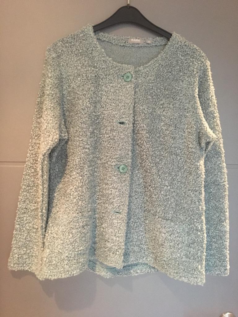 gilet dames appelblauwzeegroen rabe maat 40, Enlèvement ou Envoi, Comme neuf, Vert, Taille 38/40 (M)
