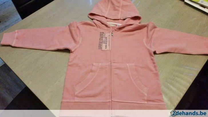 Sweatvest met kap Vertbaudet maat 128 --- NIEUW!!!, Envoi, Neuf, Garçon ou Fille, Pull ou Veste