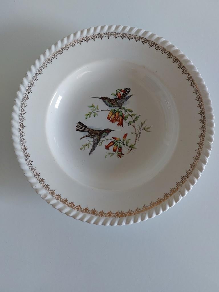 Assiette Plate 'oiseaux' K&g Lunéville Badonviller, Enlèvement ou Envoi