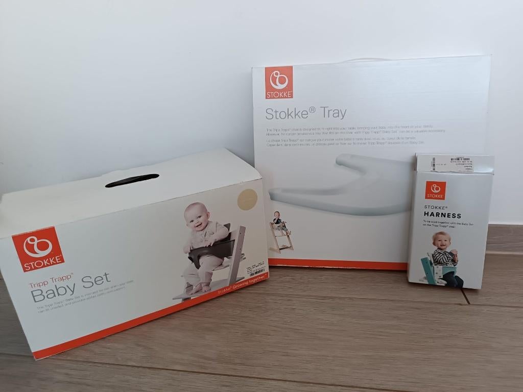 Stokke babyset - 3 delig set, Kinderen en Baby's, Ophalen of Verzenden, Zo goed als nieuw, Overige typen