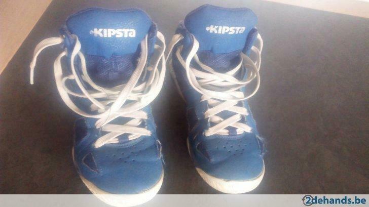 Blauwe basketschoenen Kipsta maatje 35, Ophalen of Verzenden, Gebruikt, Jongen of Meisje, Sportschoenen